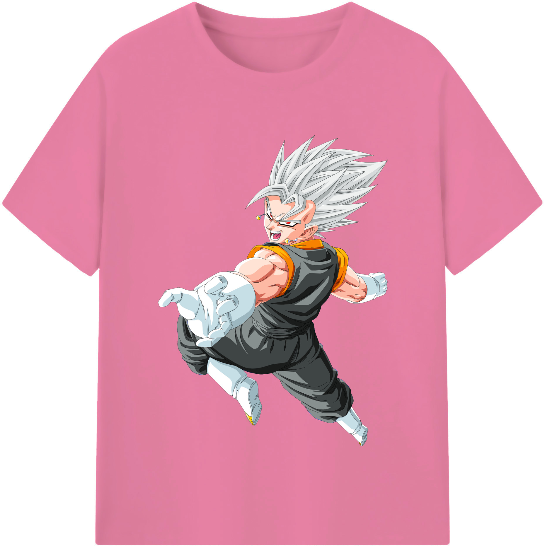 （画像用） ドラゴンボール ベジータ四世（Bejīta Yonsei）DRAGON BALL Vegeta IV 綿100％半袖Tシャツ（フロントプリント）